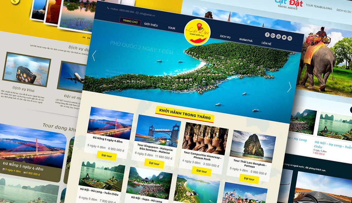 kinh nghiệm thiết kế website du lịch 