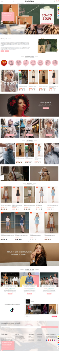 Mẫu Website Thời Trang Nữ Cực Đẹp