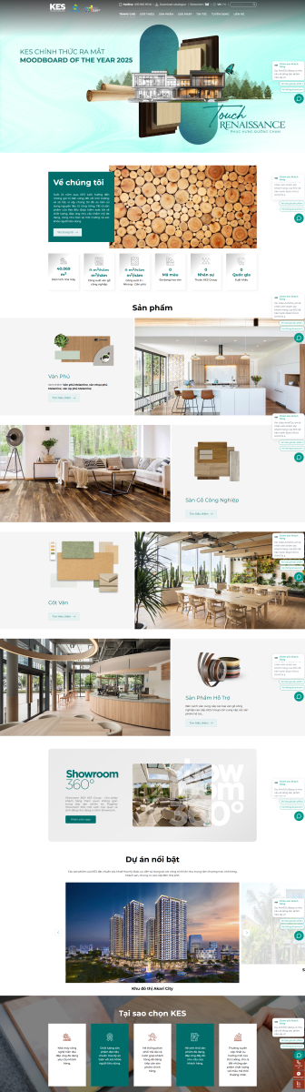 Mẫu Website Giới thiệu Công Ty Gỗ Ấn Tượng hiện đại